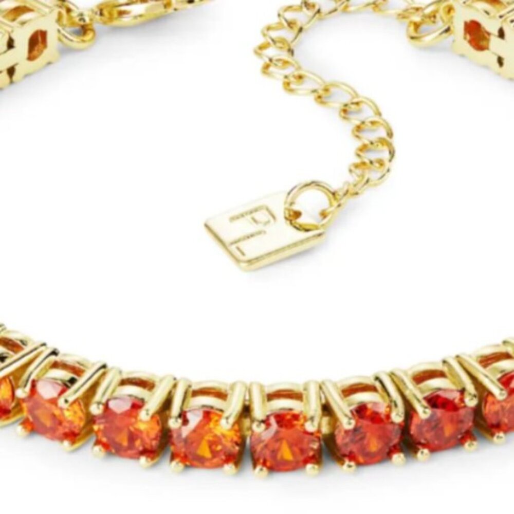 Park Lane Micro Impression Pumpkin Limited Edition Tennis Bracelet - Picture 4 of 5
